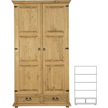 Ložnice Skříň SF741 povrchová úprava - včelí vosk Přírodní včelí vosk