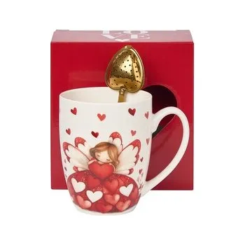 Kubek classic z zaparzaczem "serce" ANIOŁ