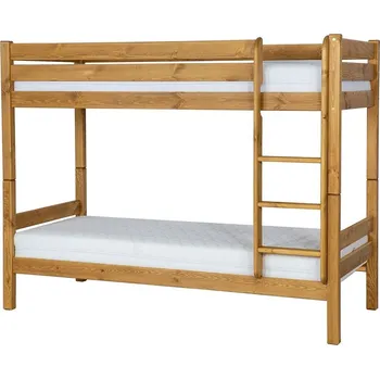 Ložnice Patrová postel LK736 rozměr 80x200 povrchová úprava - včelí vosk Přírodní včelí vosk