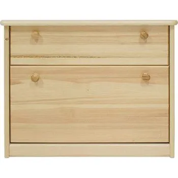 Obývací stěna Botník 86 povrchová úprava borovice (d) moření ořech