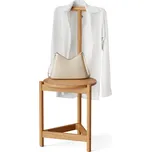 719816 - Tchibo - Němý sluha se stoličkou z masivního dřeva - barva: hnědá