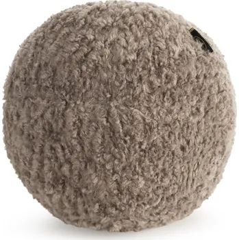 Polštář ve tvaru koule z látky typu buklé