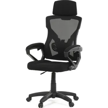 Kancelářská otočná židle SANTOS — látka, černá