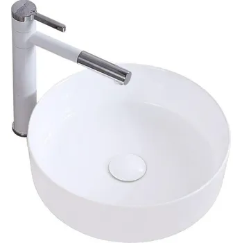 Umyvadlo Rea Elma white umyvadlo na desku, REA-U8493