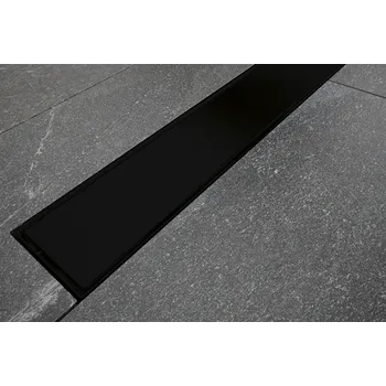 Odvodňovací žlab Besco Virgo Nero Duo odtokový žlab, black Délka žlabu: 90cm, OL-90-VN