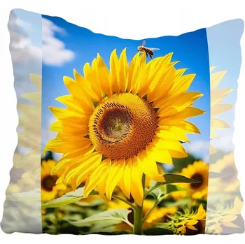 Polštář Povlak na polštář s květinami 50x50 cm