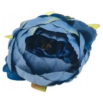 umělá květina Umělé květiny pivoňka modrá hlavička pro výrobu dekorací a aranžmá