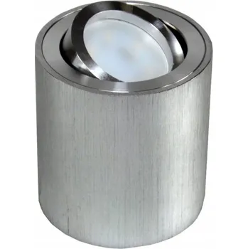 Stropní svítidlo přisazené Brolux 30 W patice GU10, průměr 8 cm, stříbrné