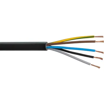 elektrický kabel Kabel pryžový CGSG H05RR-F 5x1, Mirtec - 1 m (H05RR-F CGSG 5x1)