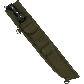 Outdoorové zavazadlo Pouzdro na mačetu 45 cm s kapsami ZELENÉ