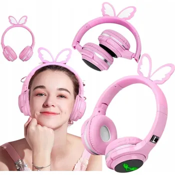 Sluchátka Bezdrátová sluchátka pro děti s Bluetooth – Kočičí uši, náhlavní