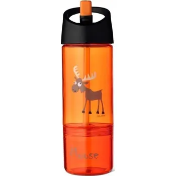 Láhev Carl Oscar Kids Bottle 2v1 Lahev Na Pití s nádobou na svačinu 2v1 Orange - M