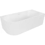 MEXEN GIA VOLNĚ STOJÍCÍ ROHOVÁ VANA S DRÁŽKAMI PRAVÁ BÍLÁ MATNÁ 170 x 80