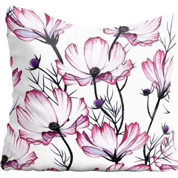 Povlak na polštářek Dekorační povlak na polštář s květinami 60x60 cm