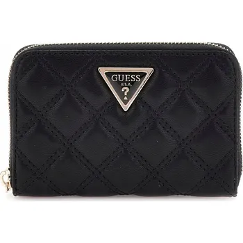 Peněženka GUESS DÁMSKÁ PENĚŽENKA GIULLY SLG MEDIUM ZIP ČERNÁ