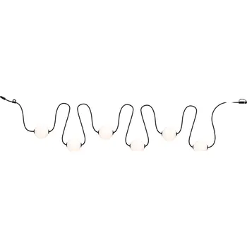 Venkovní osvětlení PAULMANN Plug & Shine LED světelný řetěz Naima základní sada IP67 3000K 6x1W 5,88m černá