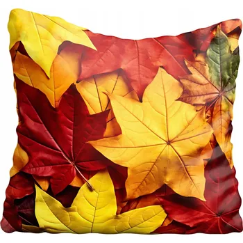 Polštář Dekorační povlak na polštář s motivem podzimu, lístky 40x40 cm