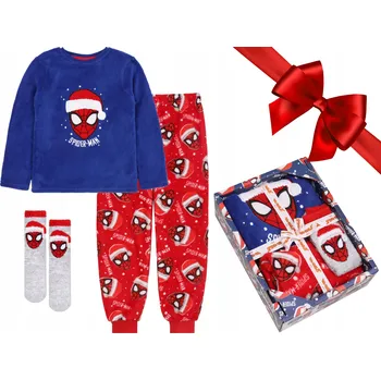 Chlapecké pyžamo Sada: chlapecké pyžamo + ponožky Spiderman, velikost 98 cm