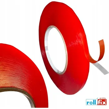 Lepicí páska Oboustranná montážní páska ROLLFIX transparentní akrylová 6 mm x 50 m