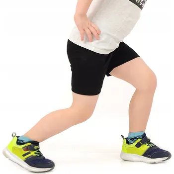 Cyklistické kalhoty Krátké chlapecké kraťasy Cyklistické dětské kalhoty 1/2 Legíny ČERNÉ 110