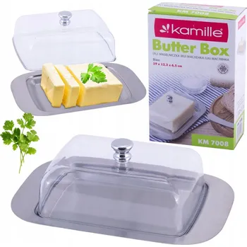 Máslenka MÁSELNIČKA NÁDOBA NA MÁSLO NEREZOVÁ KAMILLE