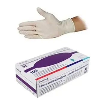Vyšetřovací rukavice Rukavice nest.vyš.CVET latex XL/100ks bez pudru,aloe