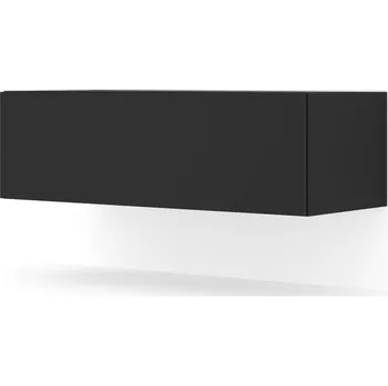 Televizní stolek Závěsná TV skříňka BINGO 100 cm černá matná