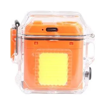 Elektrický spirálový zapalovač oranžový