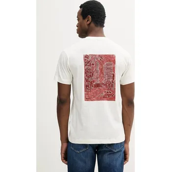 Bavlněné tričko Liu Jo QA5168.J7734 béžová 01X, vel. XL