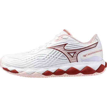 Dámská tenisová obuv Dámská tenisová obuv Mizuno Wave Enforce Tour 2 Clay W White/Pinkesque/Barbados Cherry EUR 40