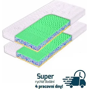 Matrace Matrace Marina Bamboo 80x200x18 cm 1+1 zdarma + 2 ks polštář Lenošek rozměr 80x200