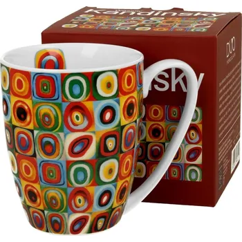 Porcelánový hrnek Classic Kandinsky Squares with Circles 360 ml vícebarevný
