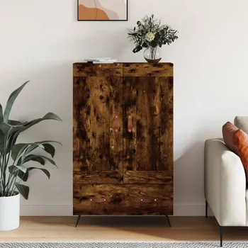 Příborník do zásuvky Nábytek XL Skříň highboard kouřový dub 69,5 x 31 x 115 cm kompozitní dřevo 830297