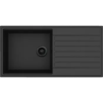 Kuchyňský dřez Granitový dřez Aquastone LAGO 100 černá edice