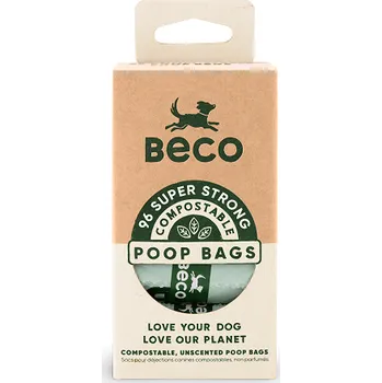 sáček na exkrement Beco BecoBags EKO sáčky kompostovatelné, 96ks (8 roli po 12ks)