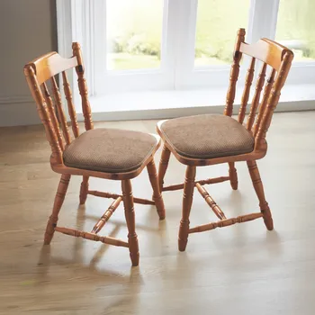 Polštář 3Pagen 2 polštáře na židli, hnědá hnědá 40 x 40 x 4 cm.