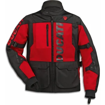 Moto bunda Textilní bunda Ducati Tour Summer C1 pánská černo-červená XL