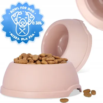 Miska pro psa Jedna plastová miska béžová 0,38 l