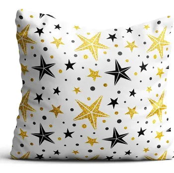 Polštář Povlak na polštář s vánočním motivem, hvězda 50x50 cm