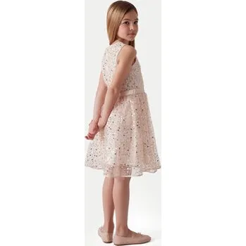 Dámské oblečení Guess Elegantní šaty J6RK23 KD580 Zlatá Regular Fit 16Y