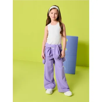 Sinsay - Kalhoty wide leg - modrá - 232HY-54X - 232HY-54X-116