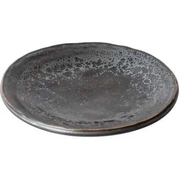 Talíř Dezertní talíř BLACK PEARL 13 cm, černá, keramika, MIJ