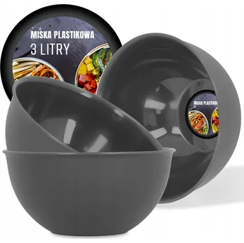 Plastová Kuchyňská Mísa 3 l Černá Univerzální