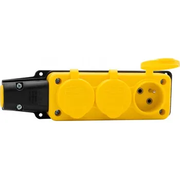 Elektrická zásuvka Elektrická prodlužovací lišta rozbočka F-Elektro žlutá