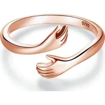 Prsten Zlatý Prstýnek s růžovým pokovením, 17 mm, vel 14