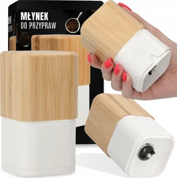 Kuchyňský mlýnek Ruční mlýnek WSTR dřevěný bílý