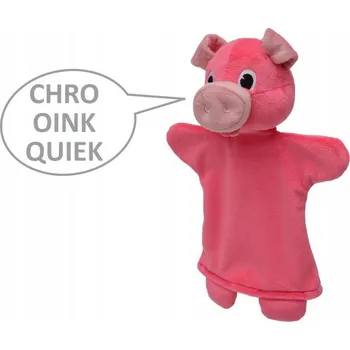 plyšák MÚ Brno Prasátko 26 cm, zvuková loutka/maňásek