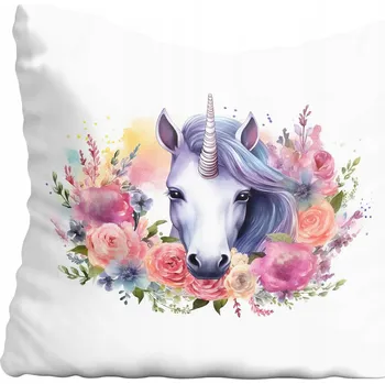 Povlak na polštářek Dekorační povlak na polštář jednorožec 75x75 cm