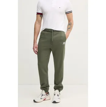 Pánské kalhoty Tepláky Alpha Industries 156370 zelená 91X, vel. S