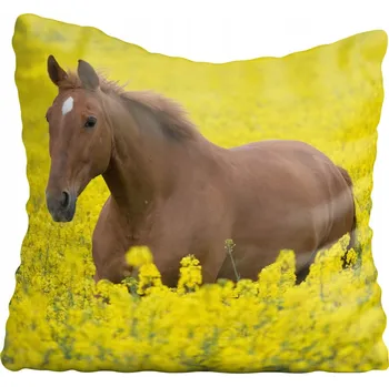 Povlak na polštářek Dekorační povlak na polštář s koněm 45x45 cm